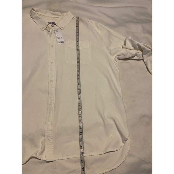 Urban Outfitters White Cotton Button-Up Shirt XL - Picture 7 of 11